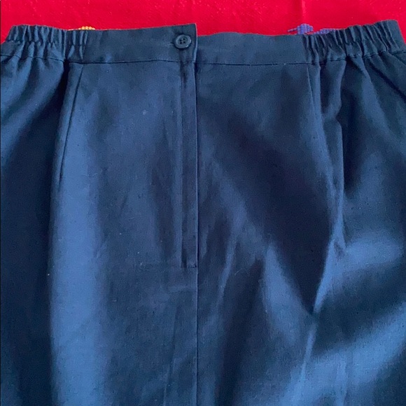 Adolfo Studio Lined Linen/Cotton Pencil Skirt - Picture 6 of 6